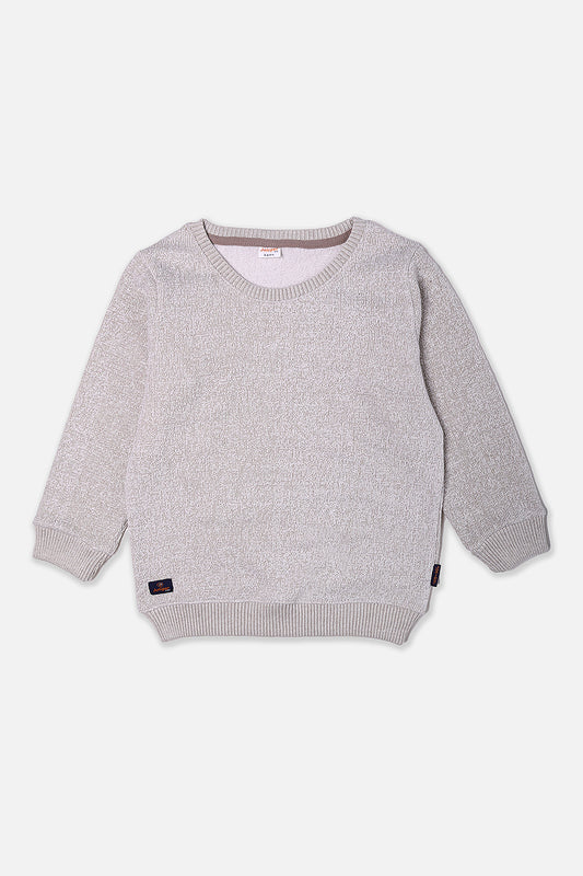 Grey Knit Sweatshirt