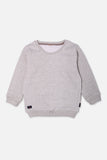 Grey Knit Sweatshirt