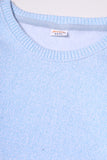 Light Blue Knit Sweatshirt