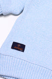 Light Blue Knit Sweatshirt