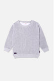Light Grey Knit Sweatshirt