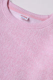 Baby Pink Knit Sweatshirt