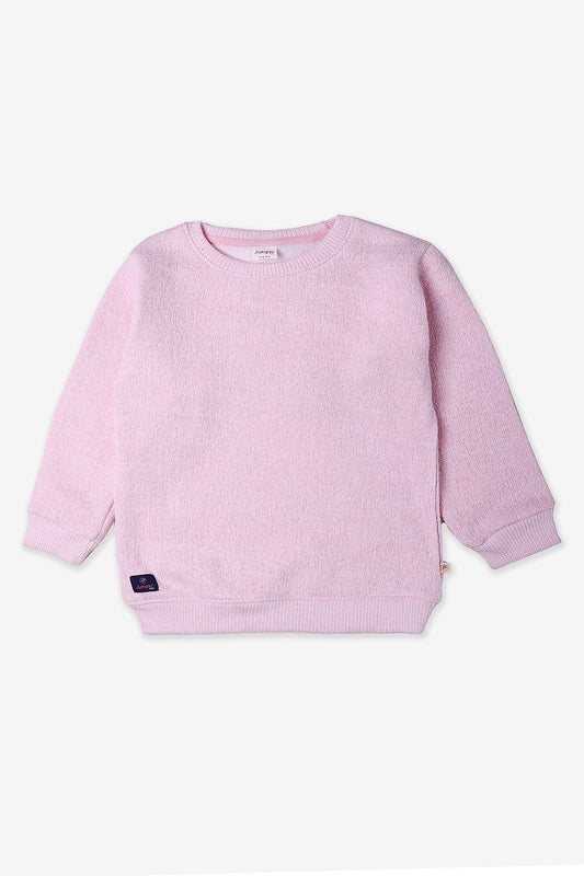 Baby Pink Knit Sweatshirt