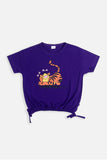 Summer - Girl's Top - Tiger With Dragon Fly - Girl Top - juniperkidz-5345.myshopify.com