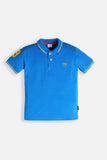Blue Polo Shirt S/Slv. - Boy T-Shirt - juniperkidz-5345.myshopify.com