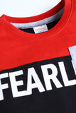 Contrast Colro Tee - Fearless - Boy T-Shirt - juniperkidz-5345.myshopify.com