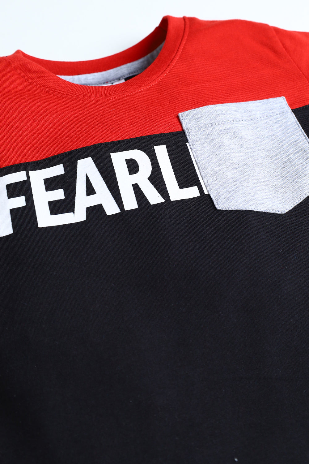 Contrast Colro Tee - Fearless - Boy T-Shirt - juniperkidz-5345.myshopify.com