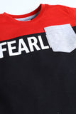 Contrast Colro Tee - Fearless - Boy T-Shirt - juniperkidz-5345.myshopify.com
