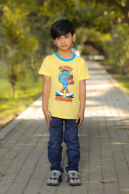 Summer - Boy's T-Shirt Always Spinning - Boy T-Shirt - juniperkidz-5345.myshopify.com