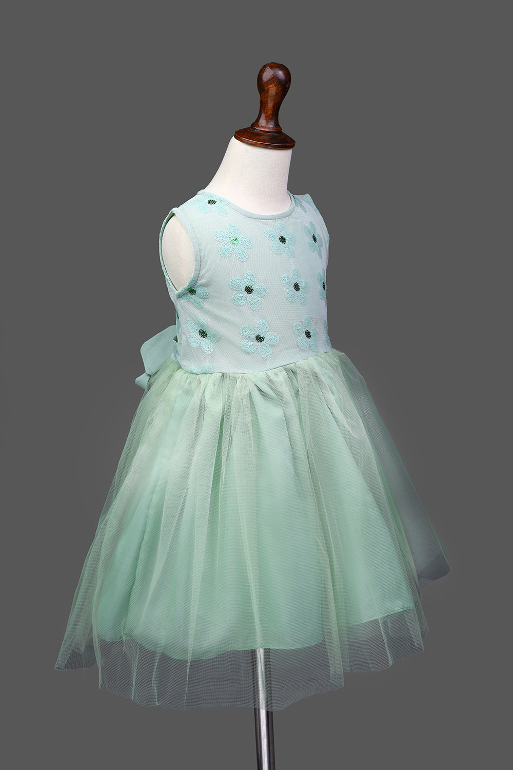 Girl's Embroidery Net Frock S/L - Girl Frock - juniperkidz-5345.myshopify.com