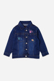 Floral Denim Jacket for Kids