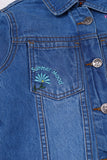 Floral Denim Jacket for Kids