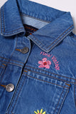 Floral Denim Jacket for Kids