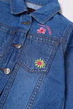 Floral Denim Jacket for Kids