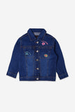 Floral Denim Jacket for Kids