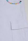 GIRL'S EMBROIDREY CARGO PANT