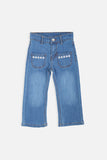 GIRLS WIDE LEG JEANSE