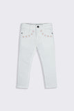 Denim Pent Floral Emb. - Girl Pant - juniperkidz-5345.myshopify.com