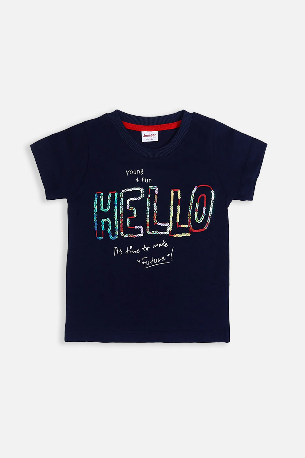 Summer - Girl's Tee - Fun Hello - Girl T-Shirt - juniperkidz-5345.myshopify.com