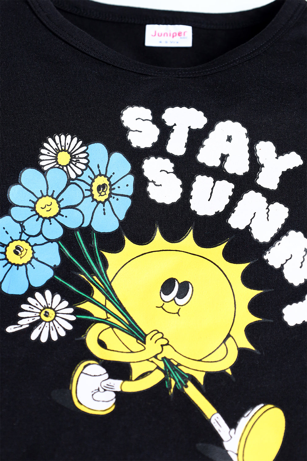 Summer - Girls Tee - Stay Sunny - Girl Top - juniperkidz-5345.myshopify.com