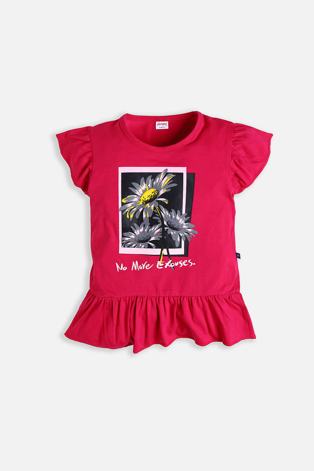 Girl's Top - No More Exuses - Girl Top - juniperkidz-5345.myshopify.com