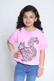 GIRLS FLORAL RABBIT TOP