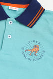 DINO PLAIN COLOR POLO SHIRT