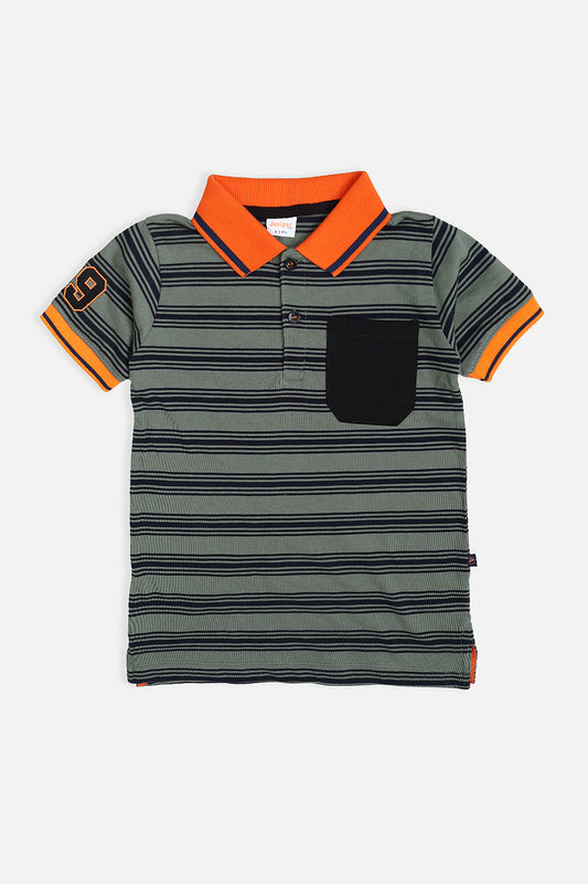 STRIPER POLO SHIRT