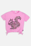 Girl Top - Floral Rabbit - Girl Top - juniperkidz-5345.myshopify.com