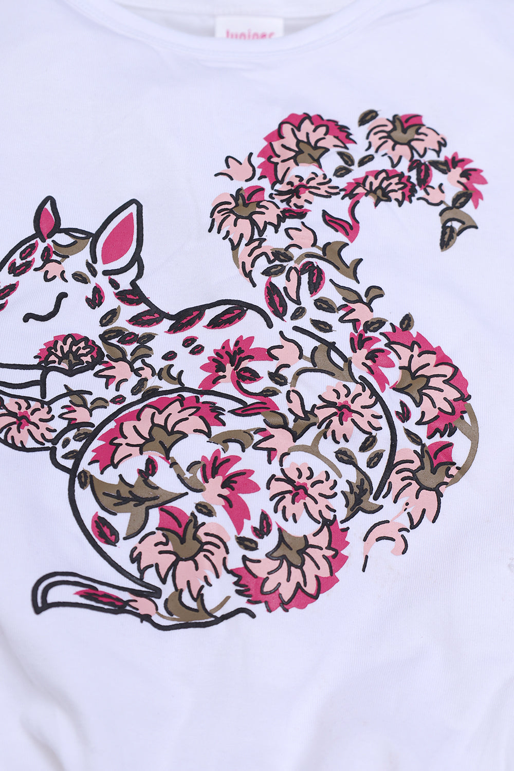 Girl Top - Floral Rabbit - Girl Top - juniperkidz-5345.myshopify.com