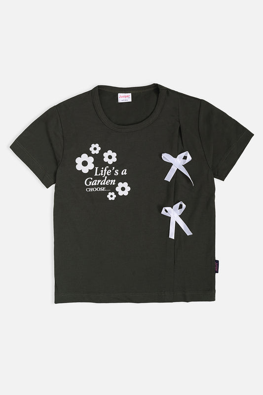 GIRLS RIBBON T-SHIRT