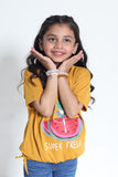 SUMMER - MUSTARD BOXY TOP - SUPER FRESH