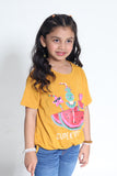 SUMMER - MUSTARD BOXY TOP - SUPER FRESH