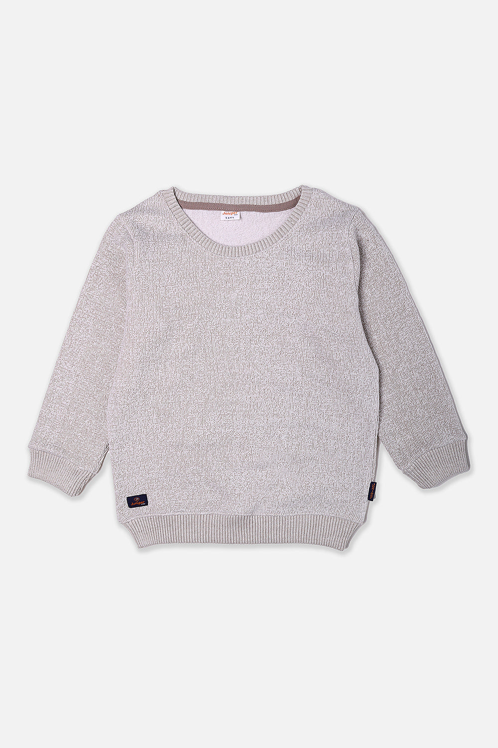 Grey Knit Sweatshirt