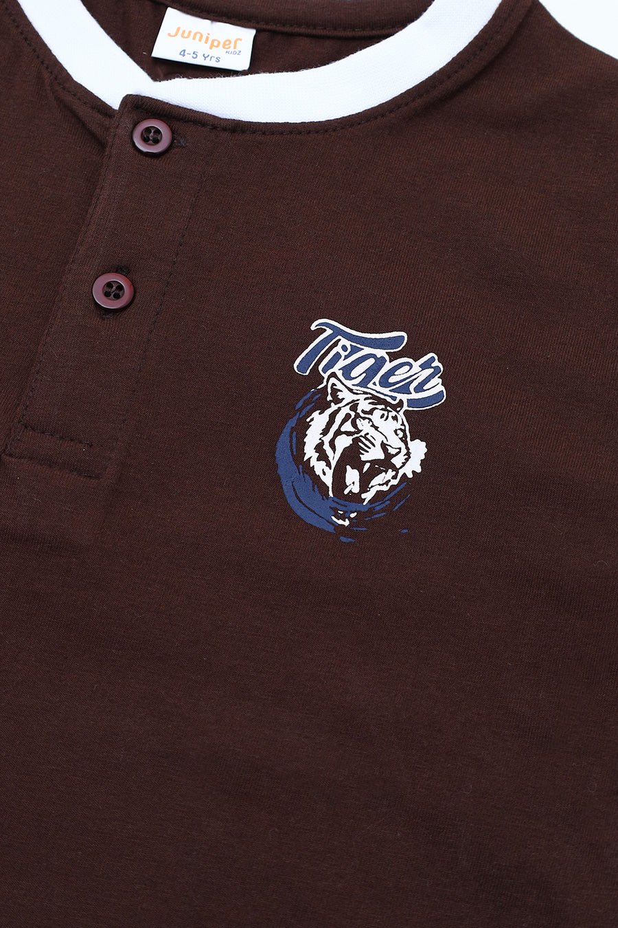 Tiger Printed Round Neck