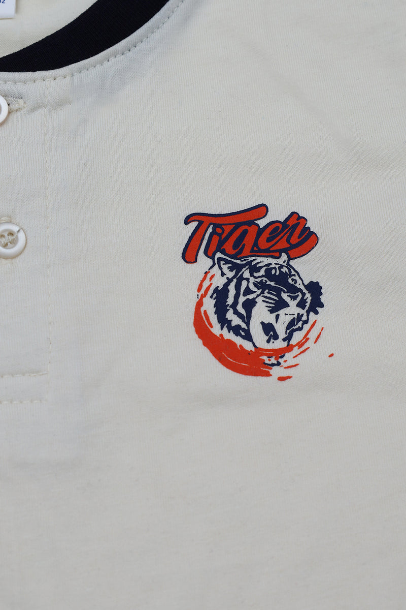 Tiger Printed Round Neck