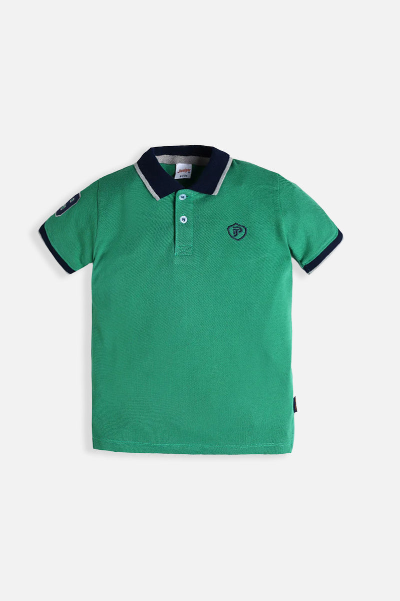 Green Polo Shirt - Boy T-Shirt -  juniperkidz-5345.myshopify.com