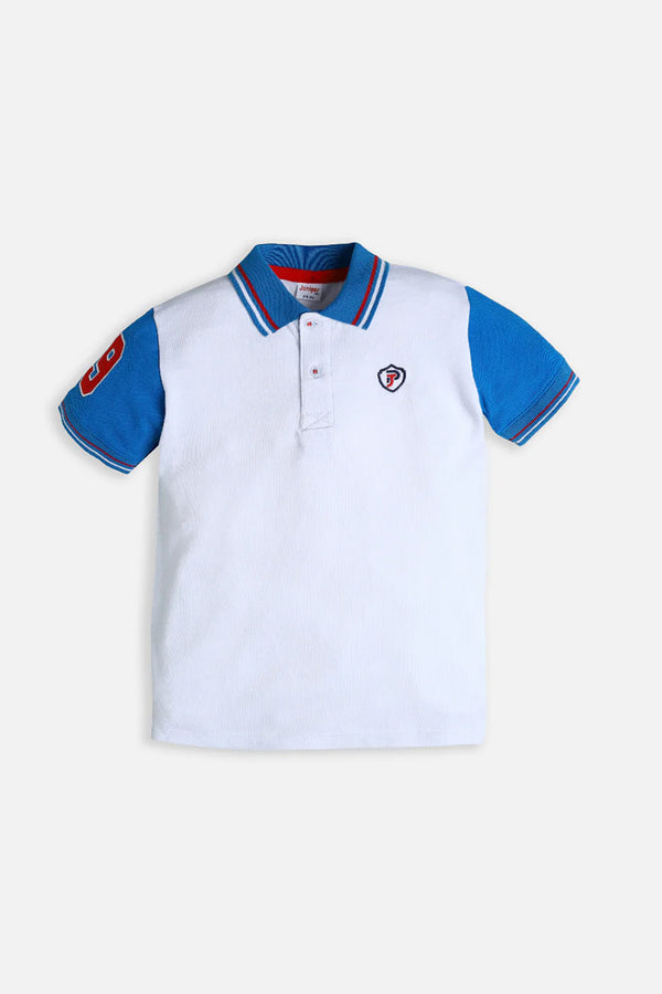 CONTRAST SLEEVES POLO SHIRT