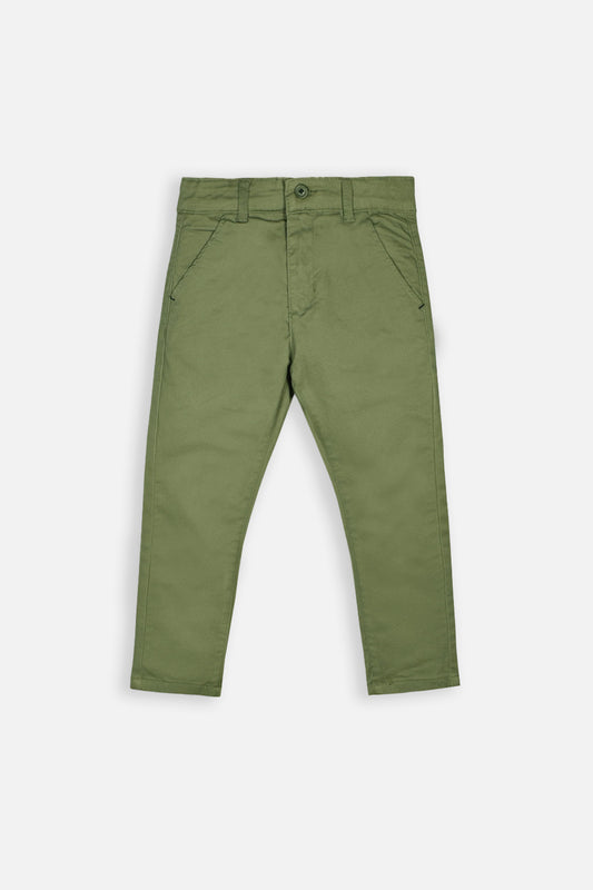 Boys Cotton Pant - Olive - Boy Pant -  juniperkidz-5345.myshopify.com