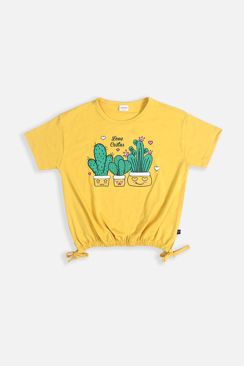 Summer - Girl's Top - Love Cactus - Girl Top -  juniperkidz-5345.myshopify.com
