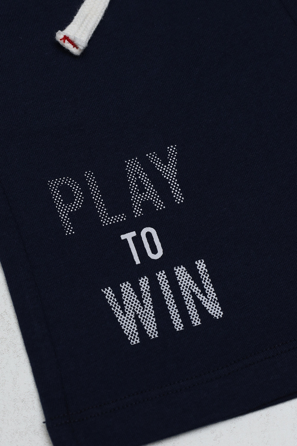 White & Navy - Printed Suit - Pay to Win