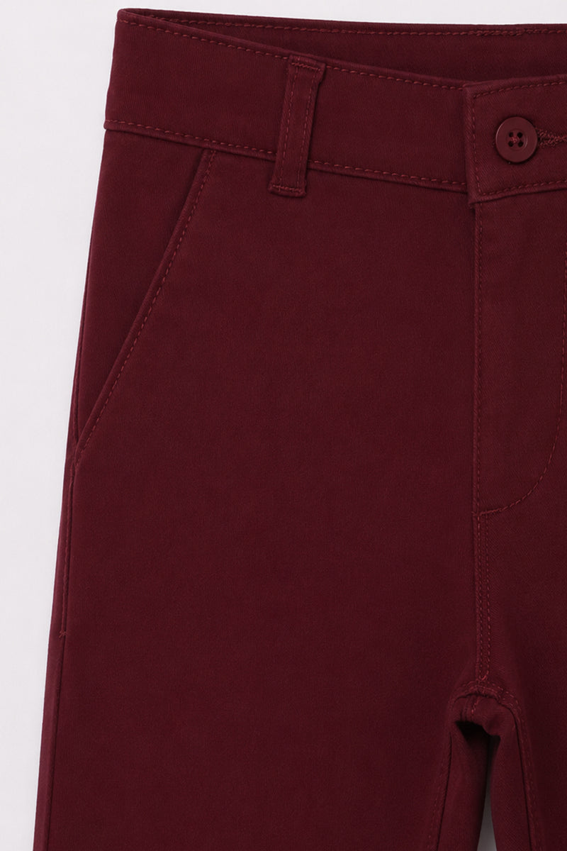 Maroon Boy's Chino Pant