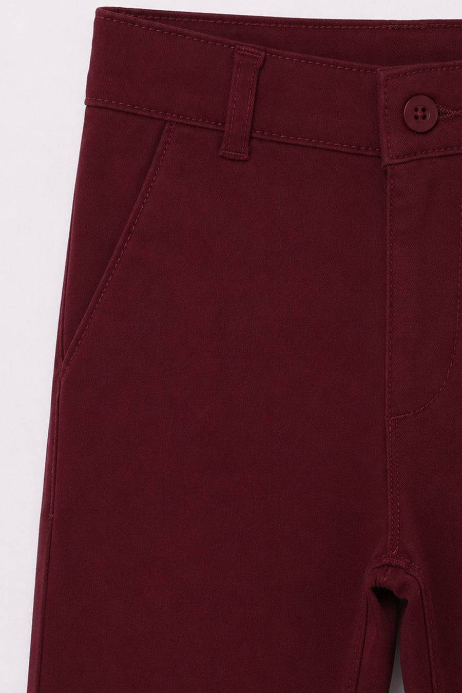Maroon Boy's Chino Pant