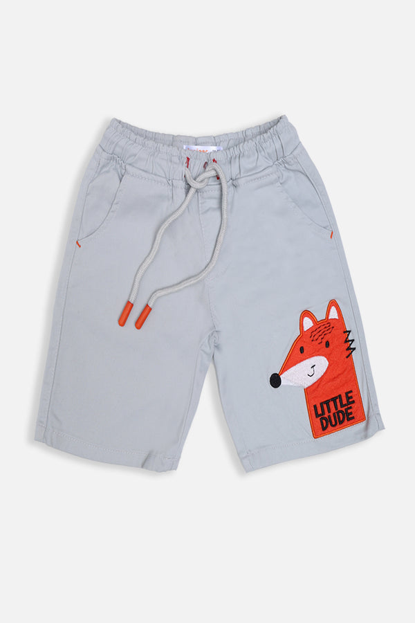 LITTLE DUDE TWILL SHORTS
