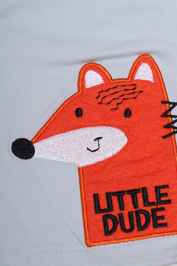 LITTLE DUDE TWILL SHORTS