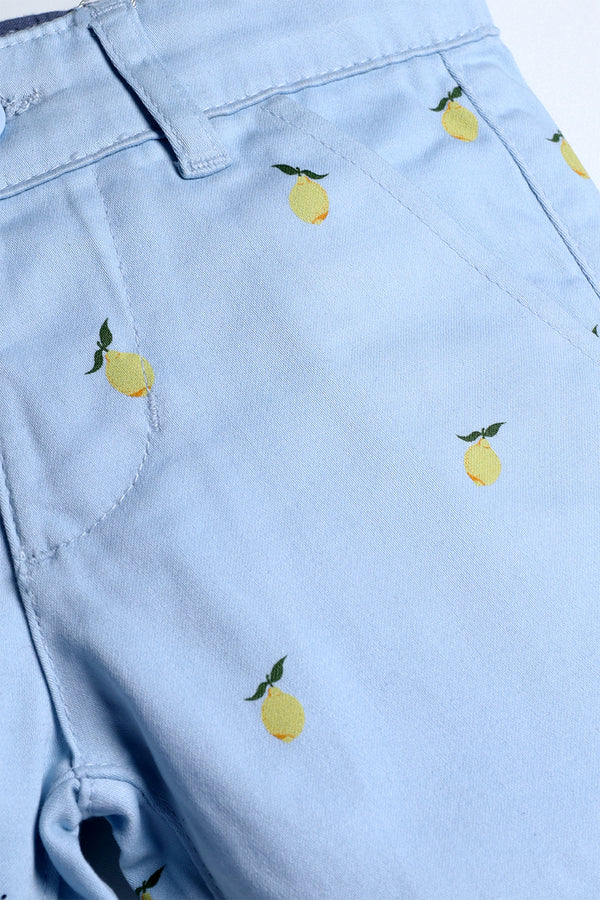 PRINTED TWILL SHORTS