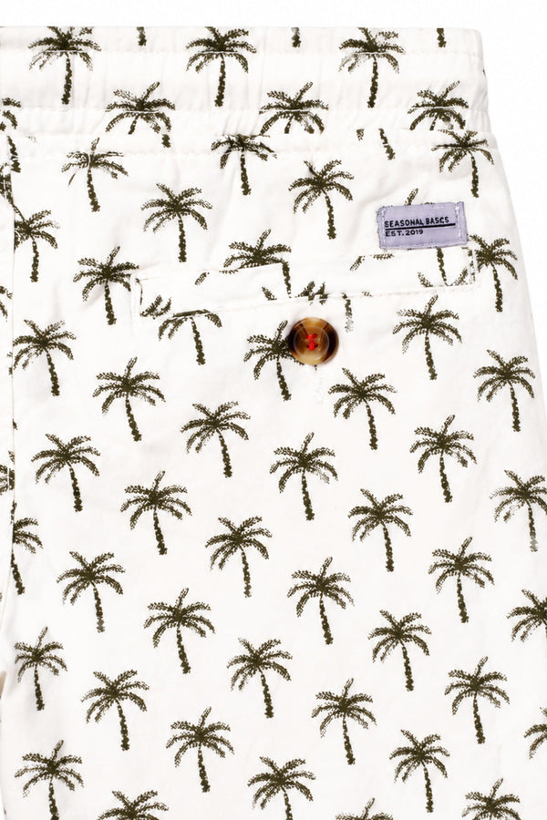Boy's Cotton Shorts - White