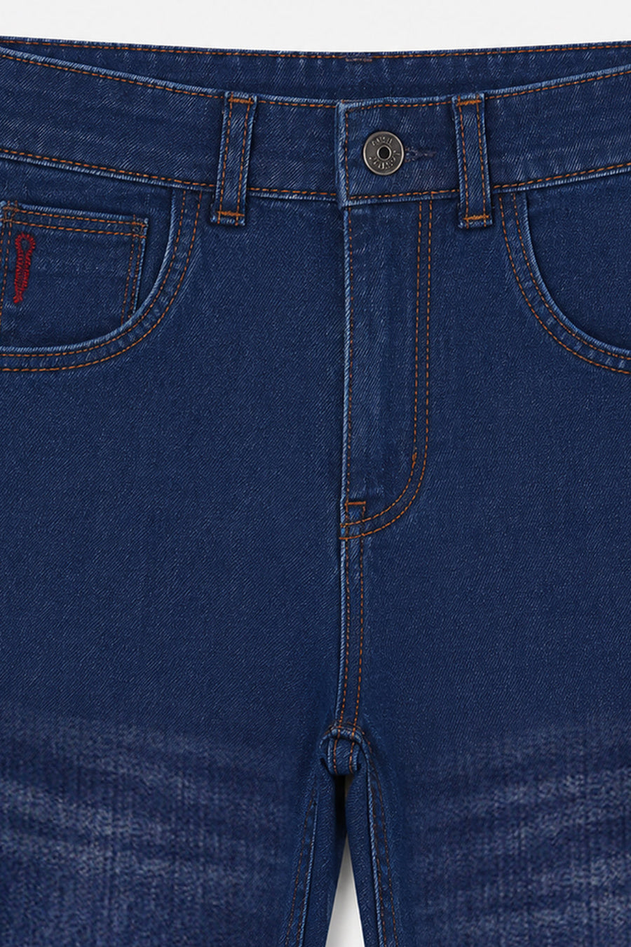 Boy's Dark Blue Denim Pant