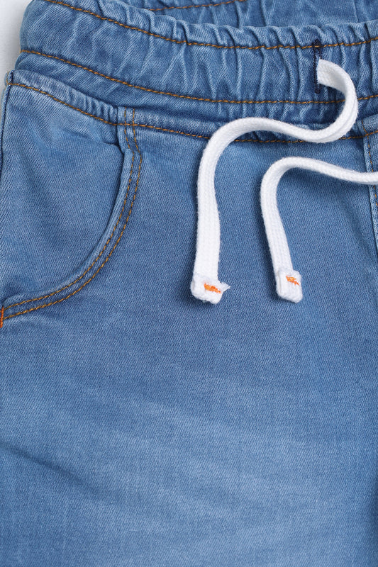 Light Blue - Boy's Denim Shorts