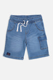 Light Blue - Boy's Denim Shorts